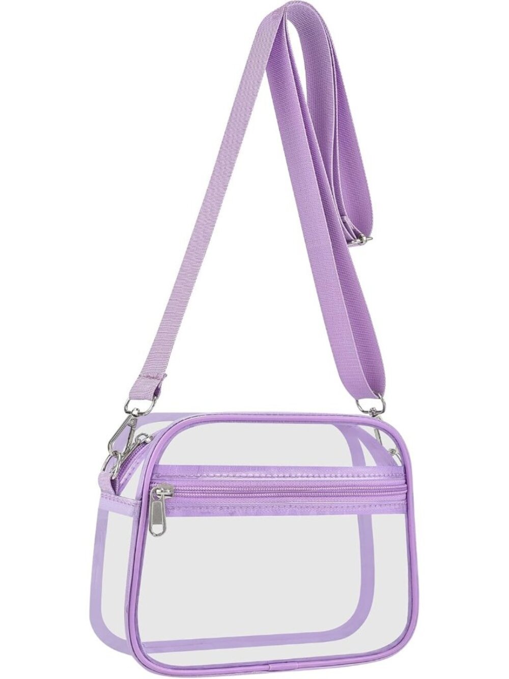 Clear Stadium Bag | Waterproof PVC Fan Purse for Concerts, Game Days & Events